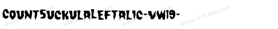 CountSuckulaLeftalic-vw19字体转换