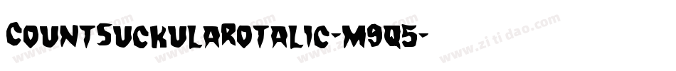 CountSuckulaRotalic-m9q5字体转换