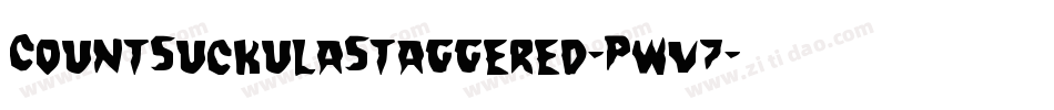 CountSuckulaStaggered-Pwv7字体转换