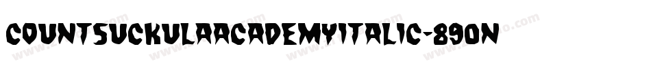 CountSuckulaAcademyItalic-890n字体转换