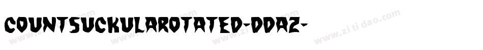 CountSuckulaRotated-dDaZ字体转换