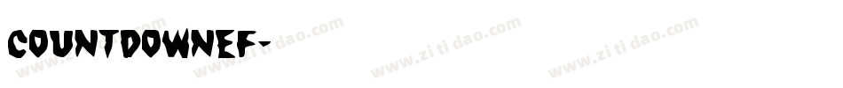 CountdownEF字体转换