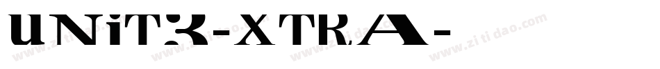 Unit3-Xtra字体转换