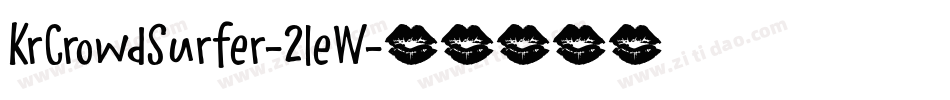 KrCrowdSurfer-21eW字体转换