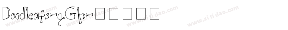 Doodleafs-gGlp字体转换