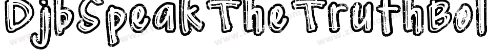 DjbSpeakTheTruthBold-ynBY字体转换