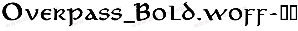 Overpass_Bold.woff字体转换