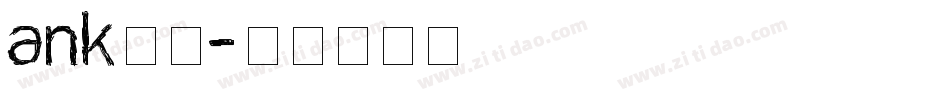ank字库字体转换