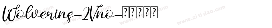 Wolverins-2Vno字体转换