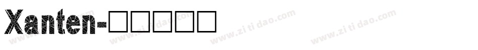 Xanten字体转换