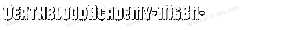 DeathbloodAcademy-MgBn字体转换
