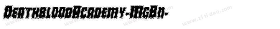 DeathbloodAcademy-MgBn字体转换