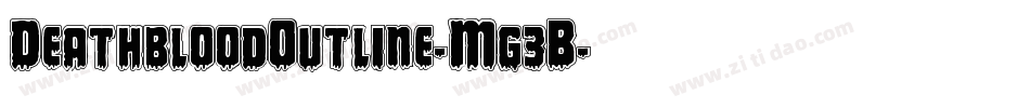 DeathbloodOutline-Mg3B字体转换