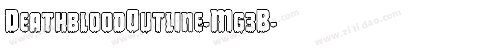 DeathbloodOutline-Mg3B字体转换