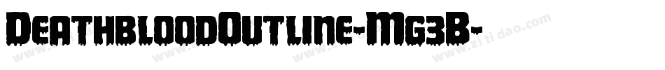 DeathbloodOutline-Mg3B字体转换