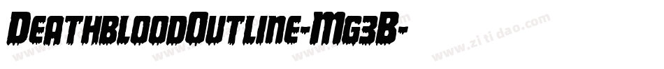 DeathbloodOutline-Mg3B字体转换