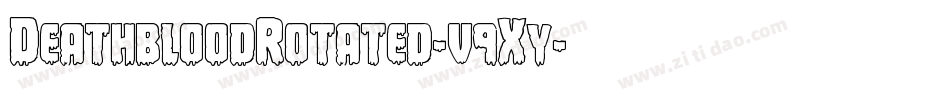 DeathbloodRotated-v9Xy字体转换