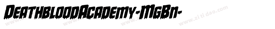 DeathbloodAcademy-MgBn字体转换