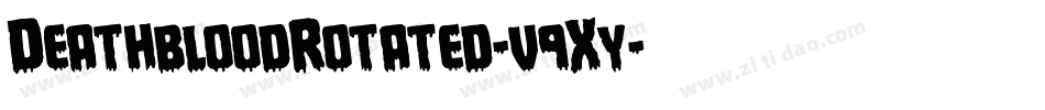 DeathbloodRotated-v9Xy字体转换