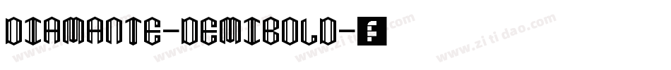 Diamante-DemiBold字体转换
