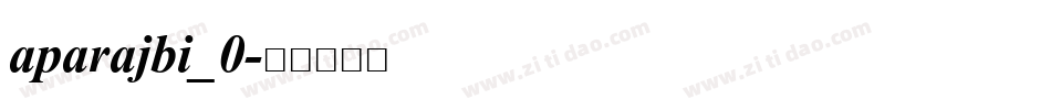 aparajbi_0字体转换