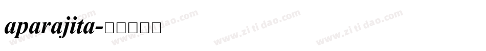 aparajita字体转换