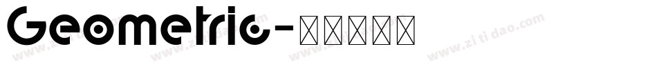 Geometric字体转换