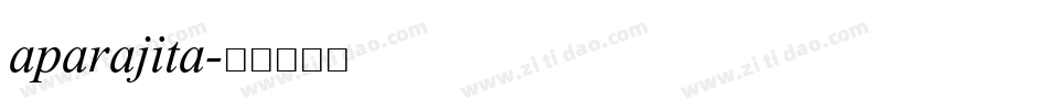 aparajita字体转换