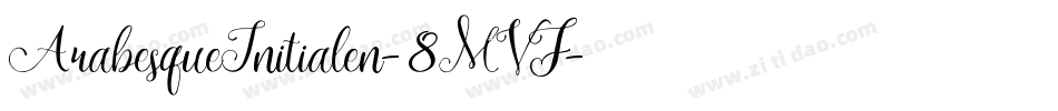 ArabesqueInitialen-8MVJ字体转换