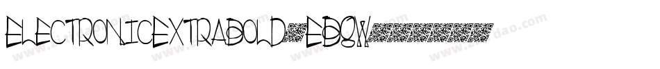 ElectronicExtrabold-EB8W字体转换