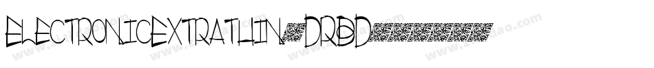 ElectronicExtrathin-DRBD字体转换