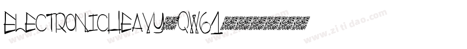 ElectronicHeavy-qW61字体转换