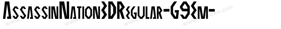 AssassinNation3DRegular-G9Em字体转换