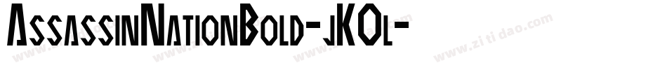 AssassinNationBold-jKOl字体转换