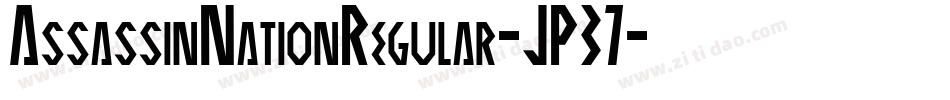 AssassinNationRegular-JP37字体转换