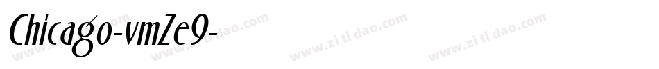 Chicago-vmZe9字体转换