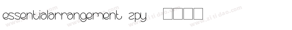 EssentialArrangement-ZPy3字体转换