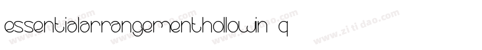 EssentialArrangementHollowIn-qwY1字体转换 EssentialArrangementHollowIn-qwY1字体转换