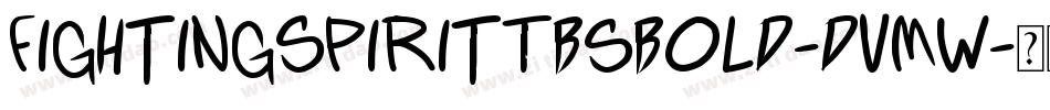 FightingSpiritTbsBold-DVmW字体转换