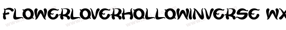 FlowerLoverHollowInverse-wX89字体转换