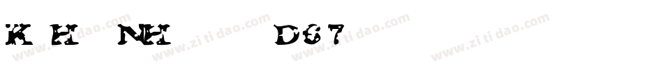 KrHisNHers-rD67字体转换