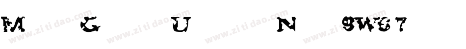 MeyerGothicUnicaseNbp-9W67字体转换