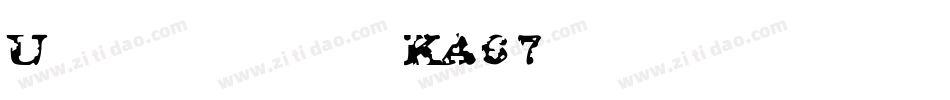 Umarstencils-KA67字体转换