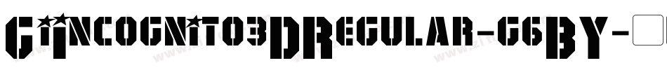 GiIncognito3DRegular-g6BY字体转换