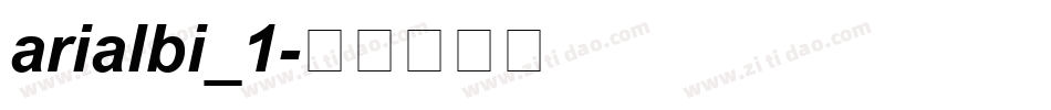 arialbi_1字体转换