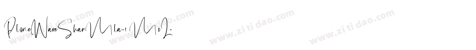 PloneWareSharMla-1MxL字体转换