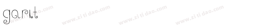 garit字体转换
