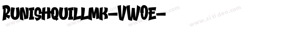 Runishquillmk-VWOe字体转换