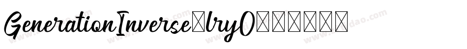 GenerationInverse-lry0字体转换