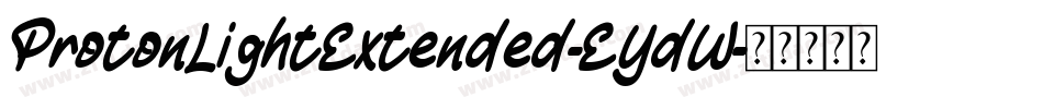 ProtonLightExtended-EYdW字体转换